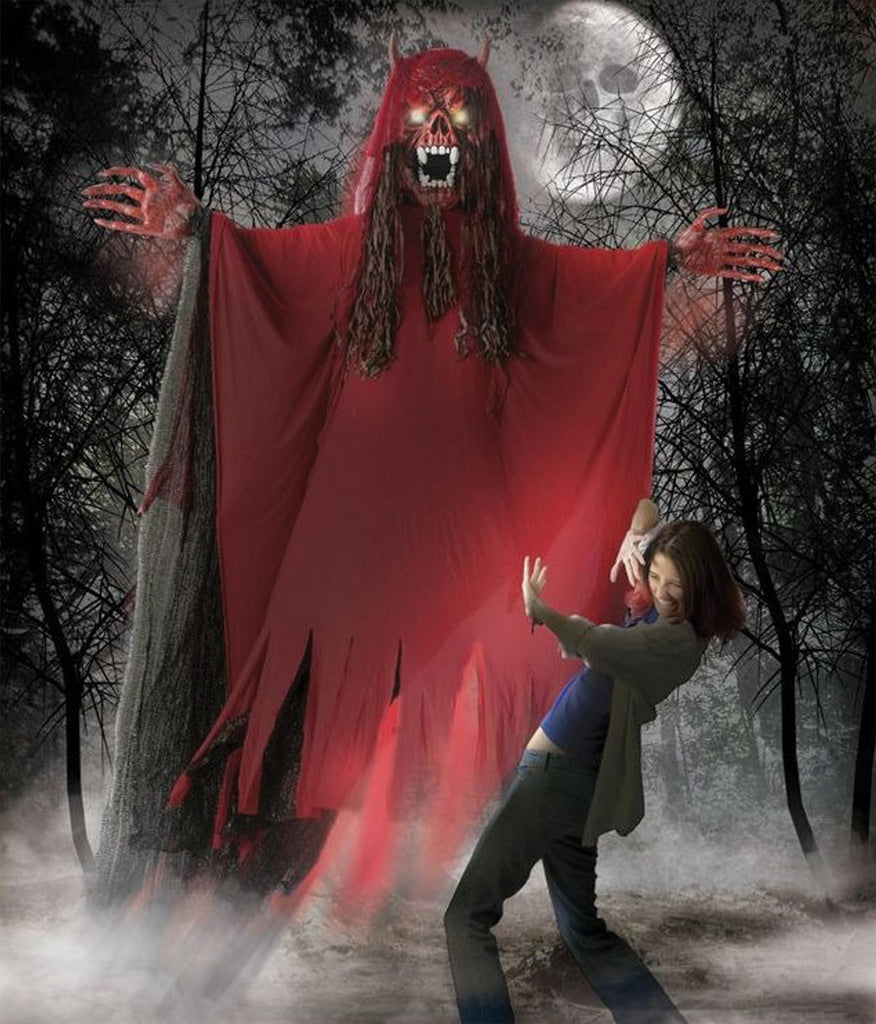 Hanging Red Fanged Demon 10ft