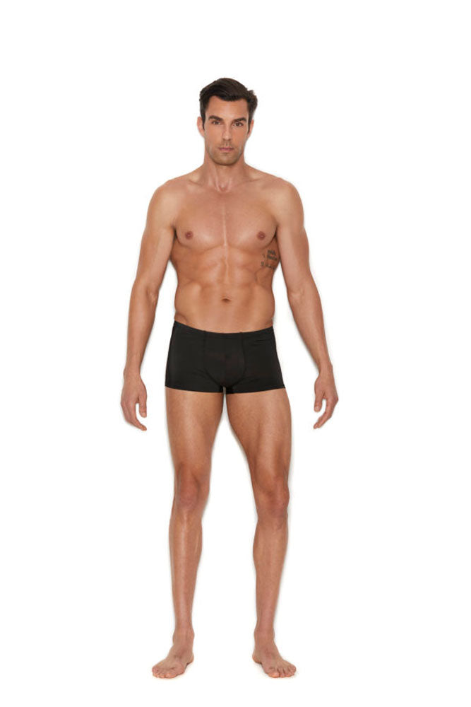 Men's Lycra Boxer Brief - Large-xlarge - Black