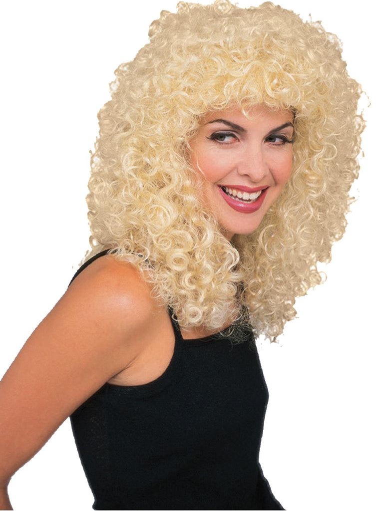 Wig Curly Extra Long Blonde