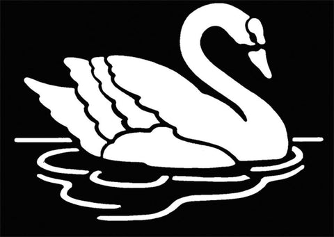 Stencil Swan Brass