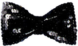 Bow Tie Sequin Black