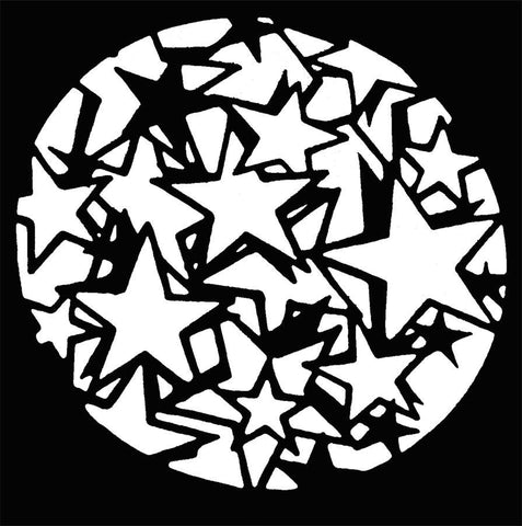 Stencil Star Explsn Stainls