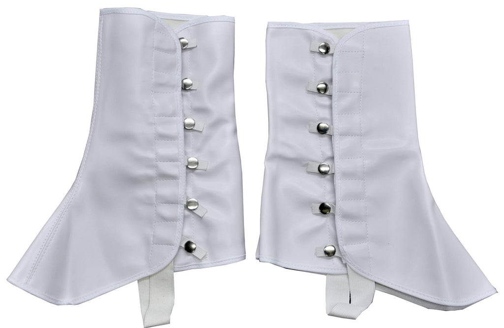 Spats 9in High Vinyl Sm Md Whi
