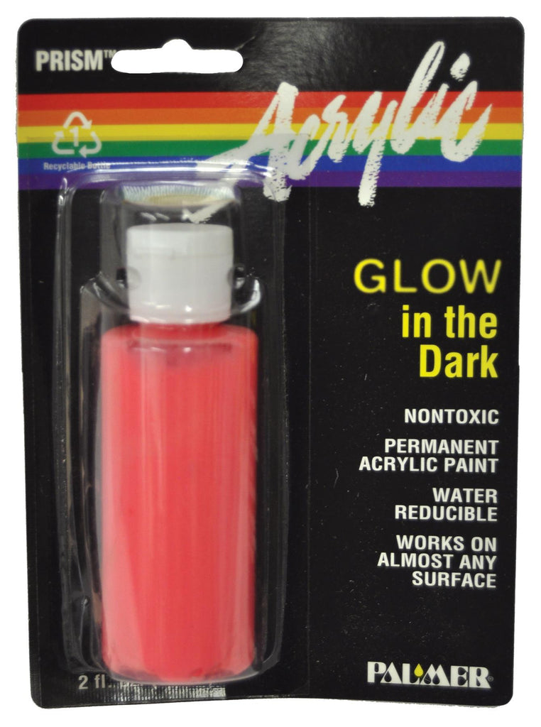 Glow Paint Red Acrylic 2 Oz