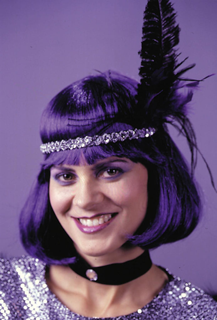 Wig Fashion Dark Purple