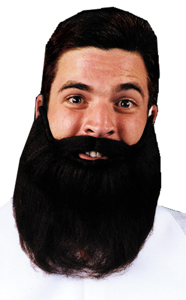 Mustache Beard Grey 8in