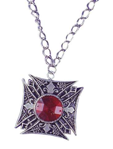 Medallion Vampire Red Gem