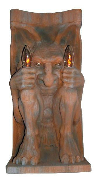 Lighted Gargoyle Wall Mount