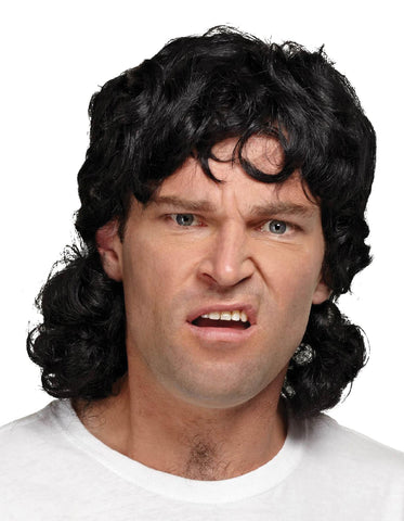 Mullet Wig Black