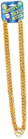 Beads 33in 7 1-2mm Gold