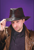 Fedora Brown Leather-look