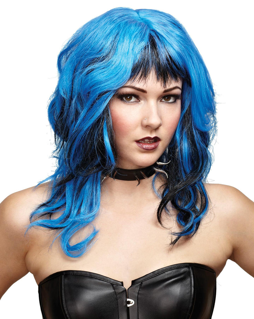 Wig Hard Rockin Witch Blk Blue