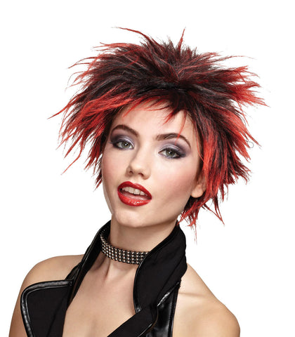 Wig Red Punker Chick