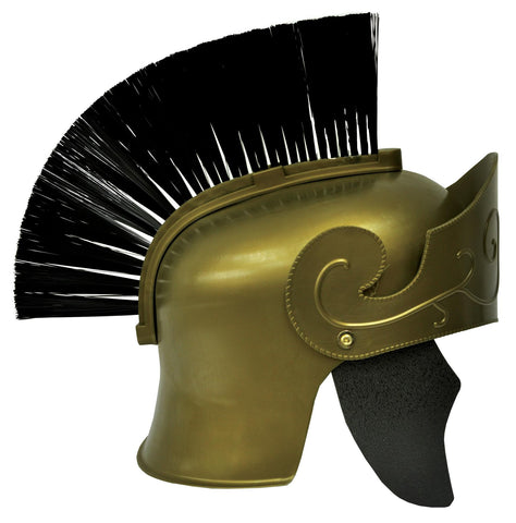 Roman Helmet Gd W Black Brush