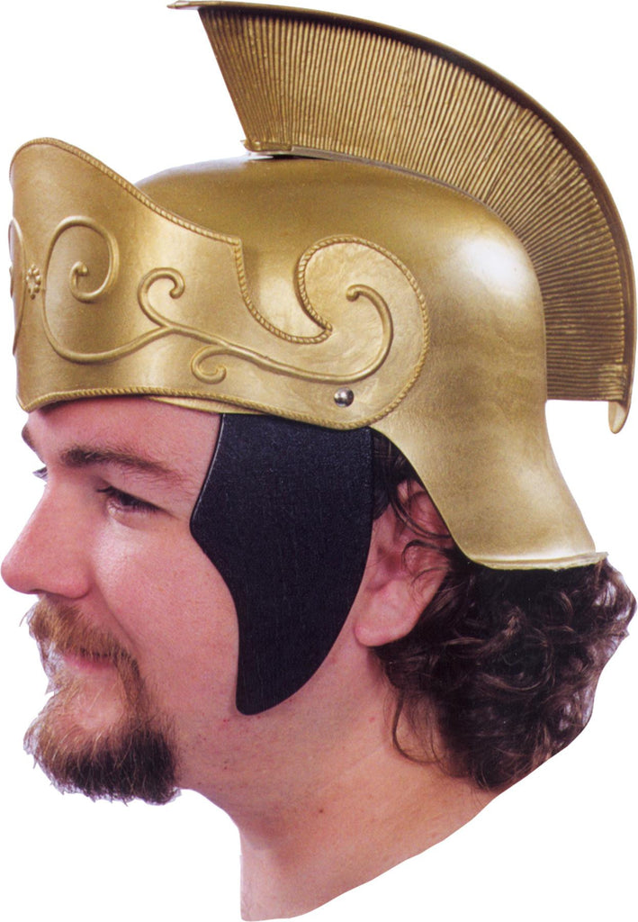 Roman Helmet Gold W Gold Crest