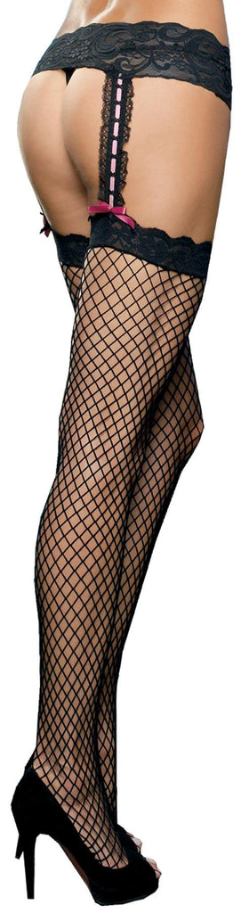 Stocking Garter Belt Net Black