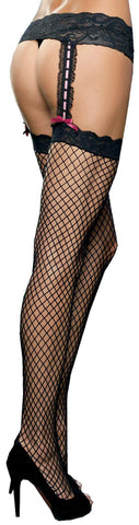 Stocking Garter Belt Net Black