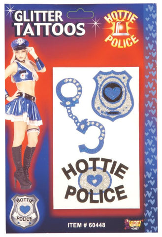 Hottie Police Glittr Tatto