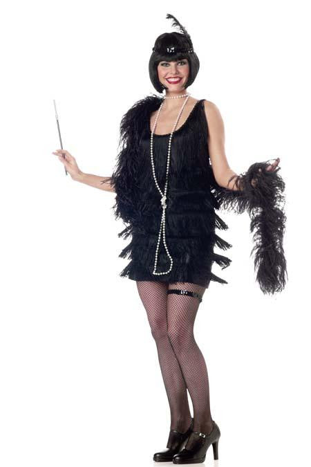 Flapper Fashion Adult Black