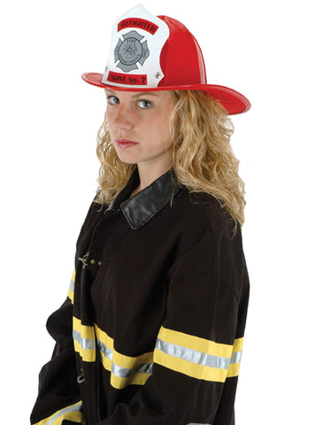 Hat Fire Chief Red