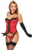 Bustier And Thong Red Lg