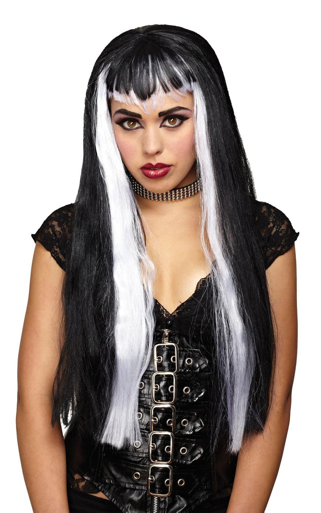 Undertone Vamp Wig Black-white