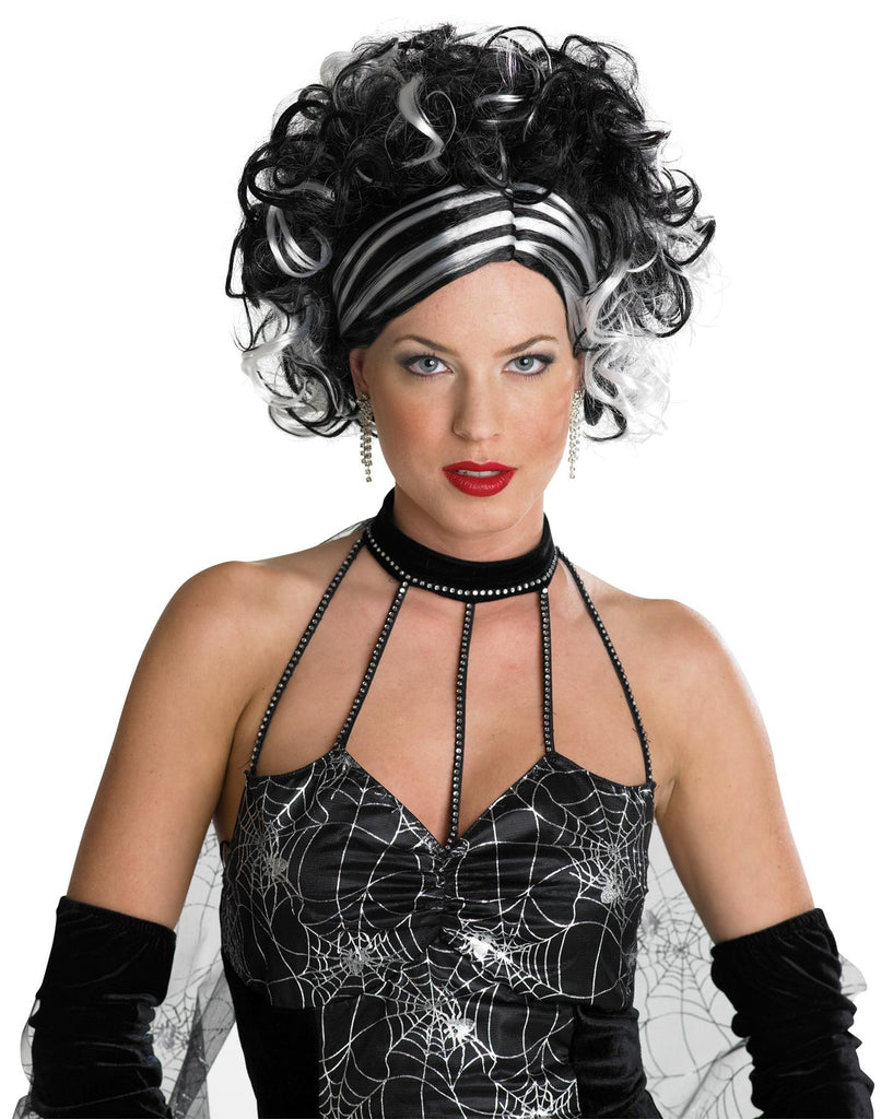 Wicked Widow Wig Black-white