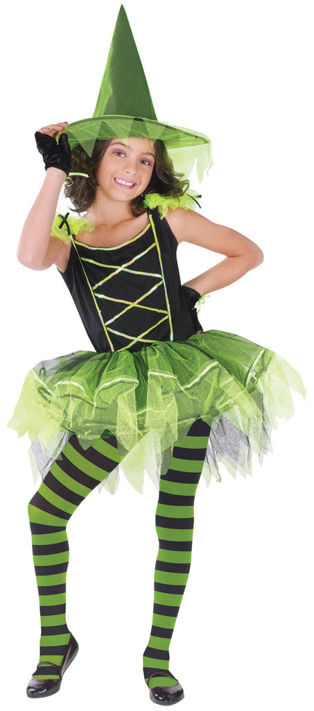 Ballerina Witch Green Chld Lg