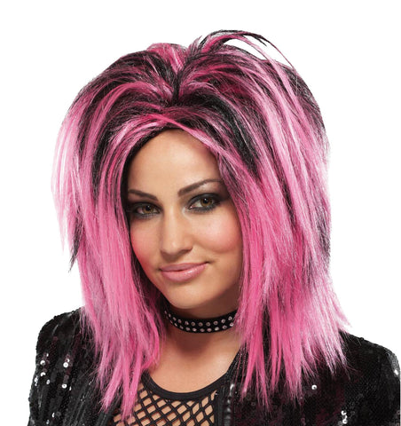 Wig Rock Longer Pink