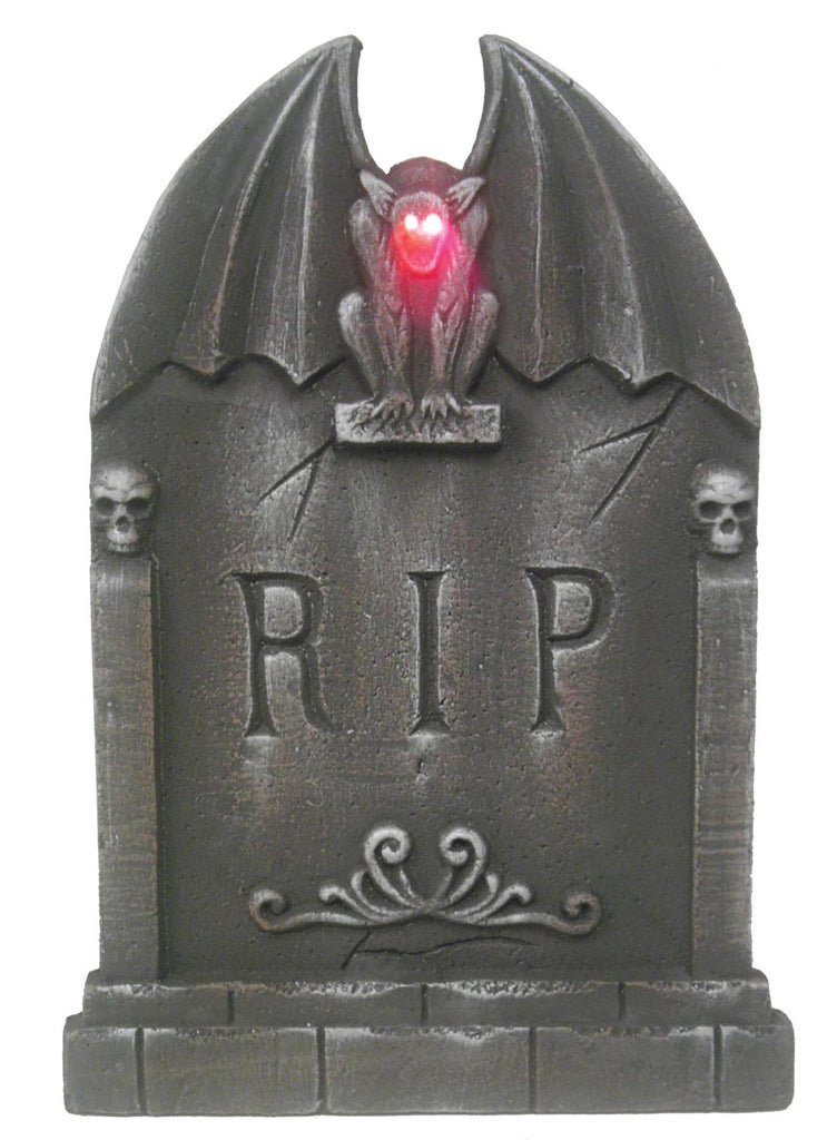 Tombstone Liteup Gargoyle 24in