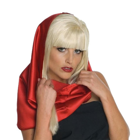 Lady Gaga Red Headscarf