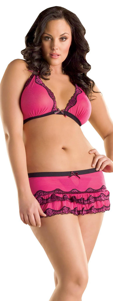 Bra W Skirt And Thong Pk Queen