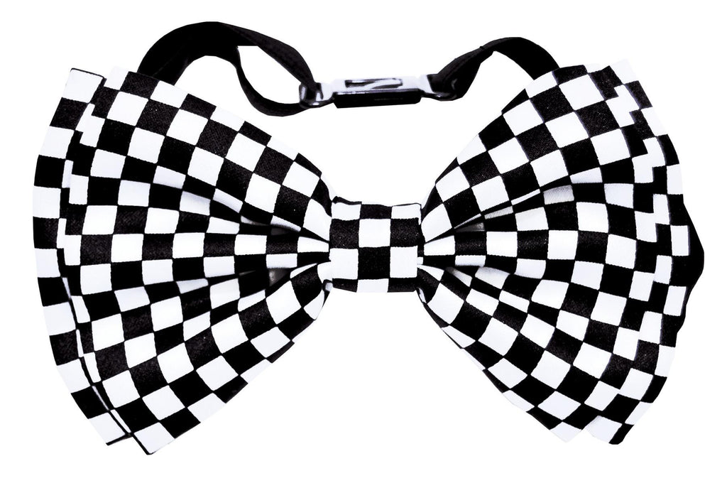 Bow Tie White-black Check