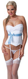 Bustier White And Blue Large