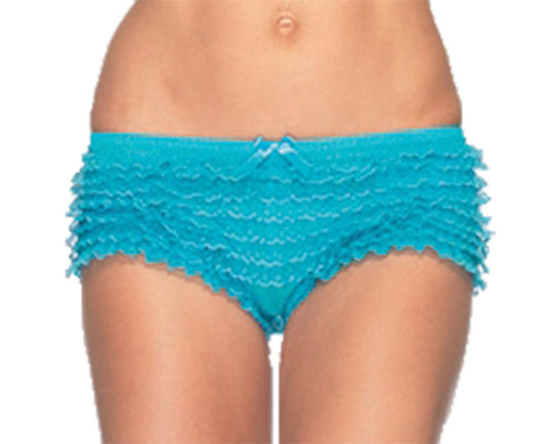 Briefs Ruffle Neon Blue