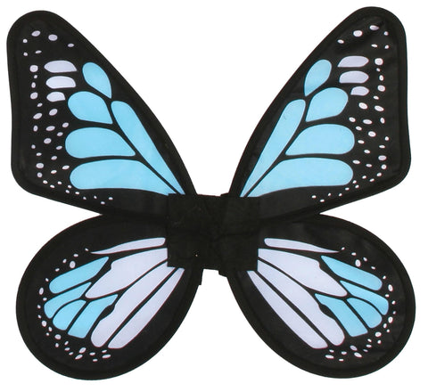 Wings Butterfly Satin Ad Blue-
