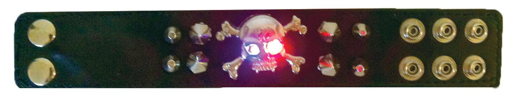 Wristband Skull Cross Light Up