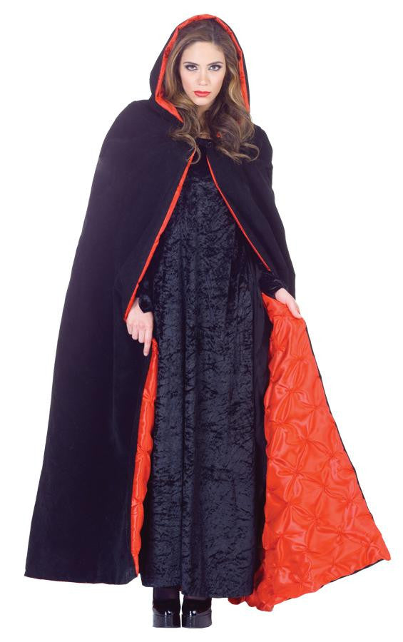 Cape Deluxe Hooded Velvet 63in