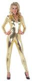 Stretch Jumpsuit Gold Small