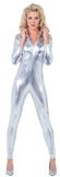 Stretch Jumpsuit Silver Large