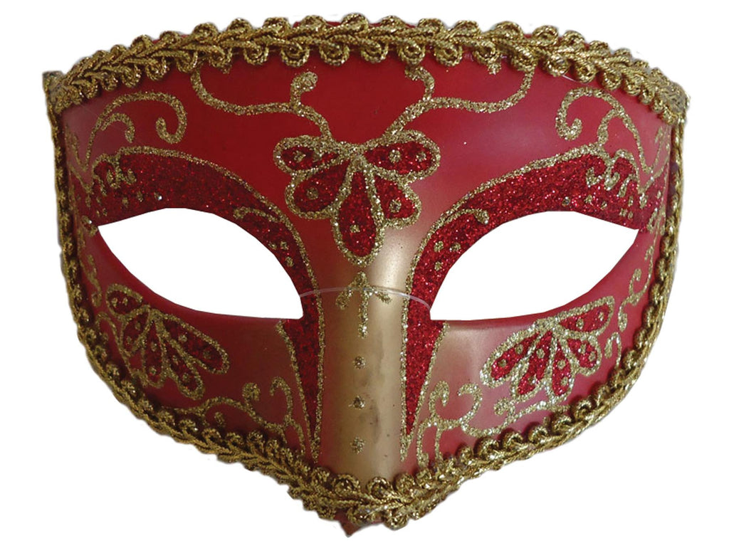 Opera Eye Mask Red Gold