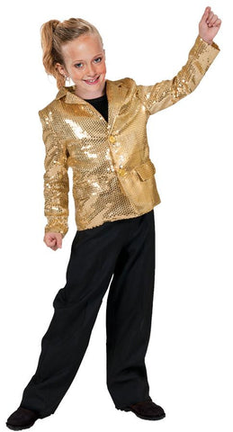 Disco Jacket Gold Child Med