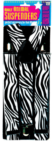 Suspenders 80's Zebra