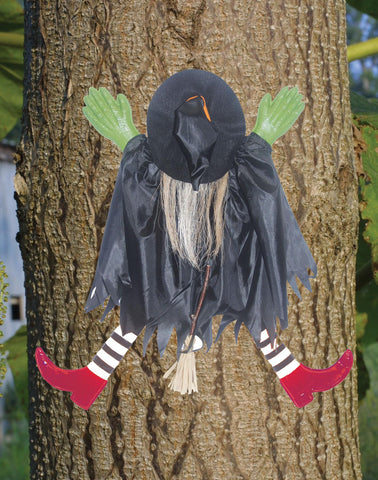 Tree Trunk Witch W-red Shoes