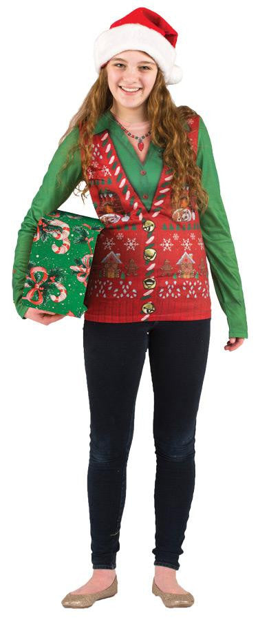 Ladies Ugly Christmas Vest Lg