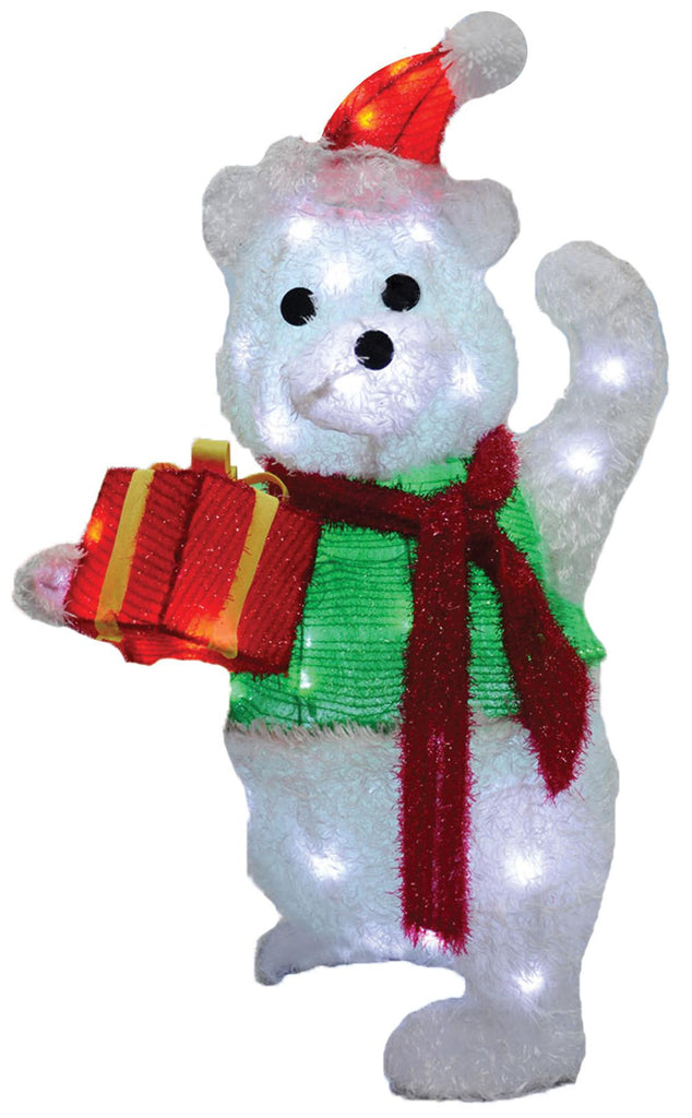 Teddy Bear Takes Gift Box
