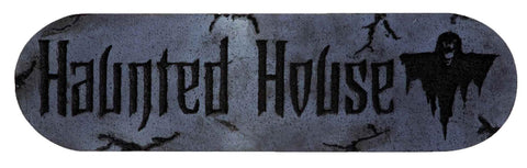 Haunted House Foam Plaque