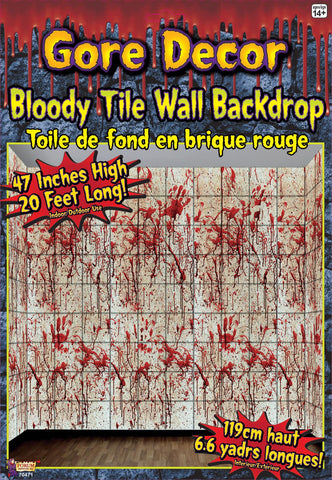 Bloody Tile Wall Roll 20' X 4'