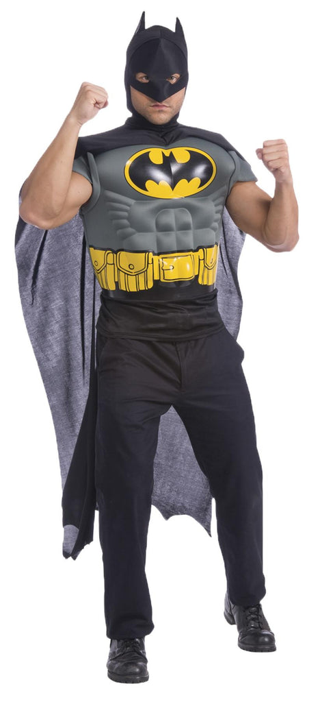Batman Muscle Shirt Cape Adt