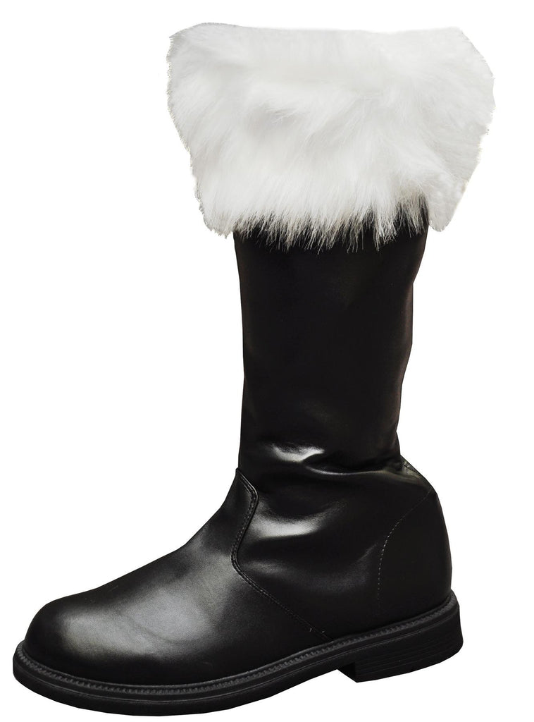 Santa Boot With White Fur Cuff